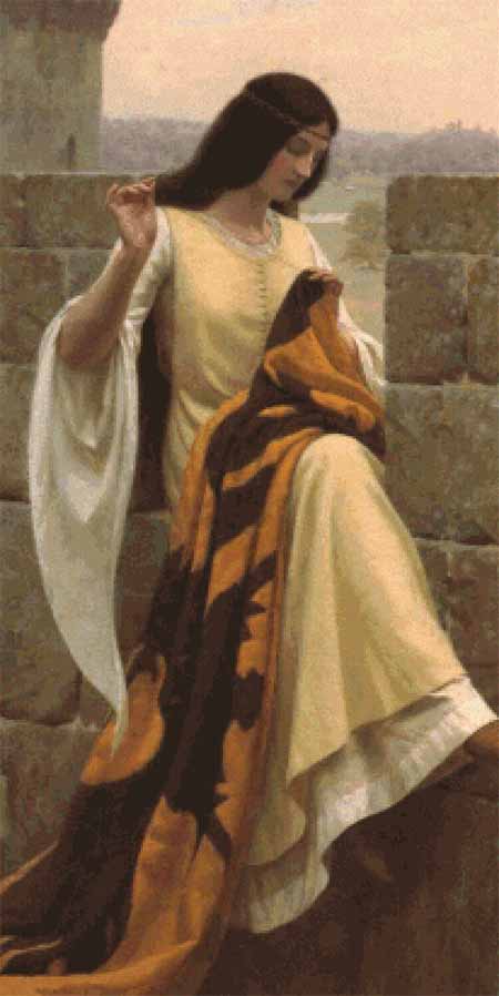 click here to view larger image of Stitching the Standard - Edmund Blair-Leighton (chart)