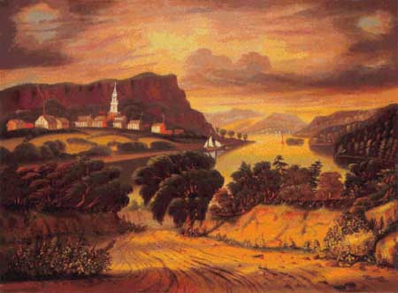click here to view larger image of Hudson Valley Sunset, The - Thomas Chambers (chart)