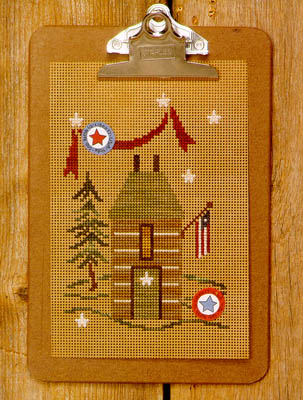 click here to view larger image of Clip Art - House Of Liberty (w/perforated paper & buttonns) ()