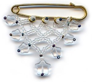 click here to view larger image of Star Pin -  Crystal Clear Stars (pin)