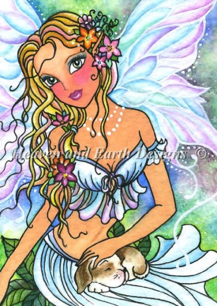 click here to view larger image of Crystal Garden Fairy - Quick Stitch - Nadia Tate	 (chart)