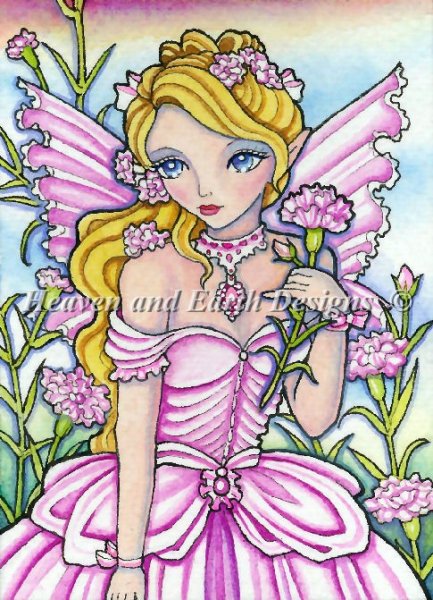 click here to view larger image of Carnation Fairy - Quick Stitch (chart)