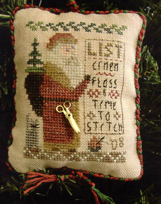 click here to view larger image of Santa, Please Bring Me... (2008 Ornament  w/charm) (chart)