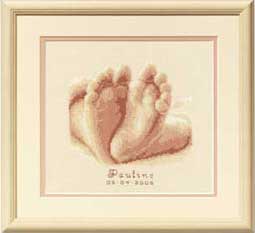 click here to view larger image of 10 Tiny Toes (counted cross stitch kit)