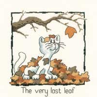 click here to view larger image of Very Last Leaf, The - Cats Rule (Kit) (counted cross stitch kit)