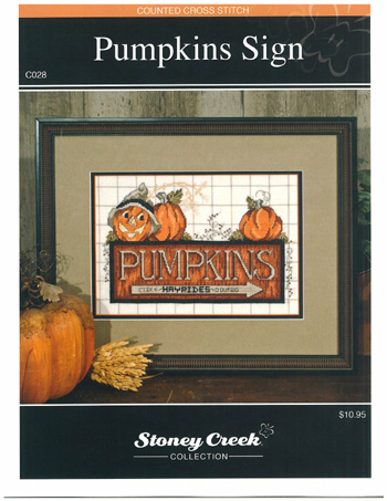 click here to view larger image of Pumpkin Sign (chart)