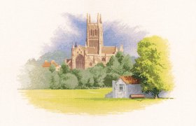 click here to view larger image of Worcester Cathedral (chart)