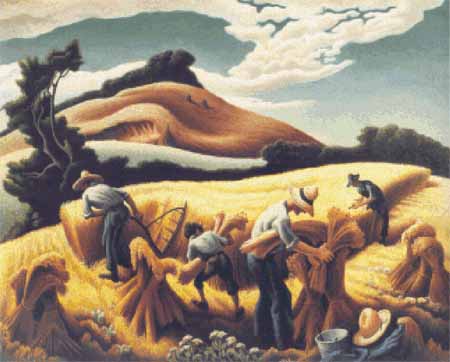 click here to view larger image of Cradling Wheat - Thomas Hart Benton (chart)