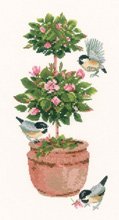 click here to view larger image of Topiary Rose by Valerie Pfiffer  (counted cross stitch kit)