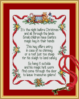 click here to view larger image of Santa's Magic Key (chart)