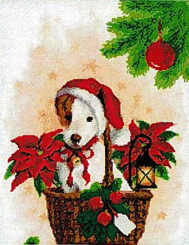 click here to view larger image of Puppy Santa (chart)