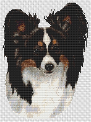 click here to view larger image of Tri-colored Papillon  (chart)