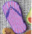 click here to view larger image of Purple Flip Flop (buttons)