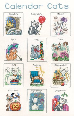 click here to view larger image of Calendar Cats (chart)