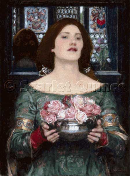 click here to view larger image of Gather Ye Rosebuds While Ye May - John William Waterhouse (chart)