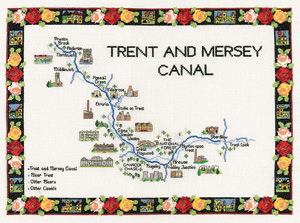 click here to view larger image of Trent & Mersey Canal  (counted cross stitch kit)