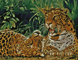 click here to view larger image of Playful Leopards (chart)