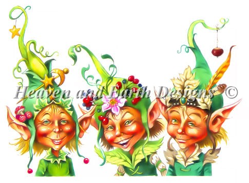 click here to view larger image of Elves In Fancy Hats (chart)