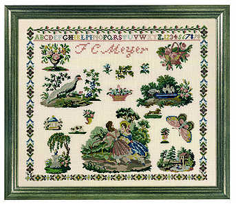 click here to view larger image of Victorian Sampler (counted cross stitch kit)