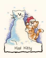 click here to view larger image of Kool Kitty (counted cross stitch kit)