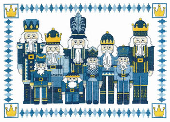 click here to view larger image of Nutcrackers In Blue - Linda Bird (chart)
