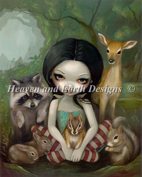click here to view larger image of Snow White and Her Animal Friends (chart)