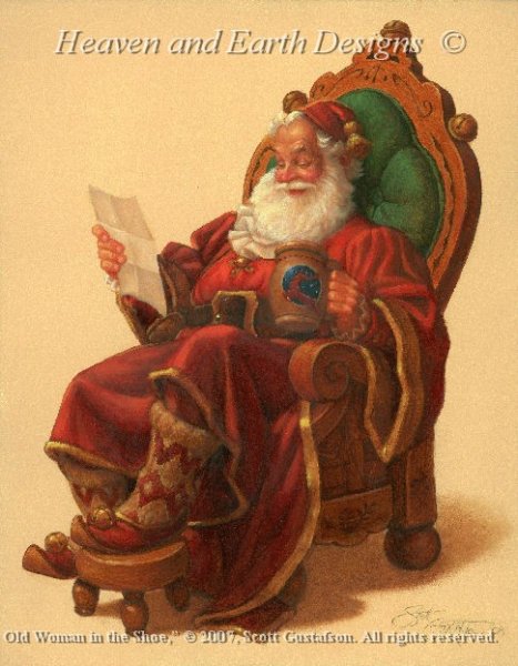 click here to view larger image of St. Nicholas in His Chair (chart)