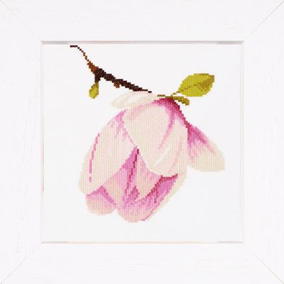 click here to view larger image of Magnolia Bud - 27ct (counted cross stitch kit)