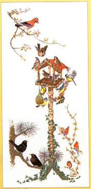 click here to view larger image of Bird Feeder (counted cross stitch kit)
