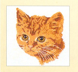 click here to view larger image of Tiger Cat (counted cross stitch kit)