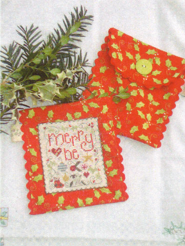 click here to view larger image of Sadie's Christmas Pocket (counted cross stitch kit)