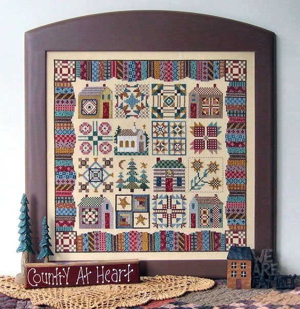 click here to view larger image of Calico Village Quilt (Sampler XVI) (chart)