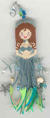 click here to view larger image of Maggie the Mermaid Fob (bead kit)