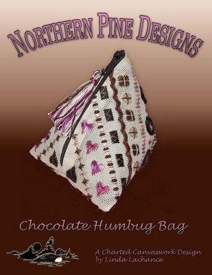 click here to view larger image of Chocolate Humbug Bag (needlepoint)