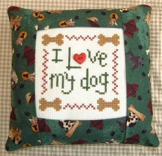 click here to view larger image of I Love My Dog (counted cross stitch kit)