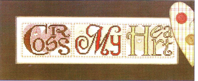 click here to view larger image of Cross My Heart - Charmed sampler (chart)