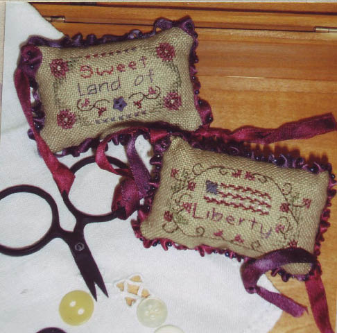 click here to view larger image of Liberty Scissor Fob (counted cross stitch kit)