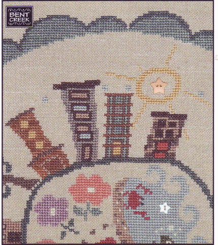 click here to view larger image of Go With All Your Heart - Big Zipper - Part 5 - The City (counted cross stitch kit)