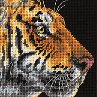 click here to view larger image of Tiger Profile (needlepoint)