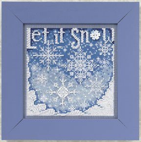 Mill Hill Snow Day Winter Buttons and Beads Counted Cross Stitch Kit 5 by  5in for sale online