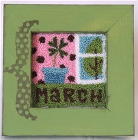 click here to view larger image of March Blocks (Punchneedle kit) (Punchneedle Kit)