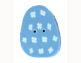 click here to view larger image of Blue Egg button (small) (buttons)