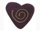 click here to view larger image of Lilac Swirly Heart (small) button (buttons)