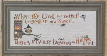 click here to view larger image of Halloween Branch - Hooty Owl and Border (chart)