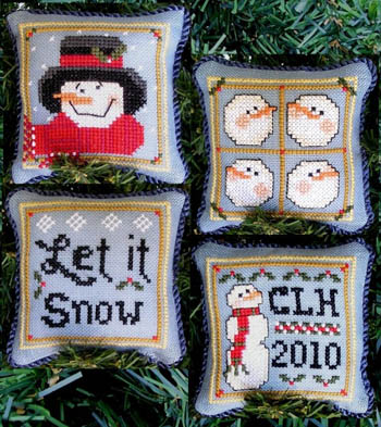 click here to view larger image of Snowman Ornaments (chart)