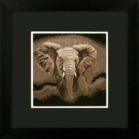 click here to view larger image of Hunting Elephant - 27ct (counted cross stitch kit)