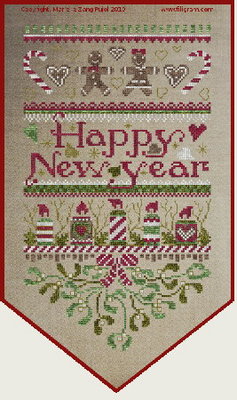 click here to view larger image of Happy New Year Banner   (chart)