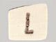 click here to view larger image of Tea-Dyed -  Letter L Button (buttons)