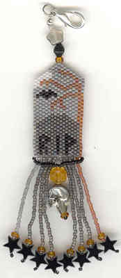 click here to view larger image of Moonlight and 11.58pm Scissor Fob (bead kit)