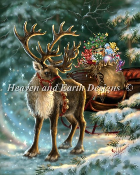 click here to view larger image of Enchanted Christmas Reindeer, The (chart)